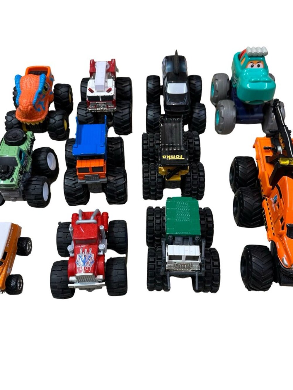 Hot Wheels Tonka Monster Jam Style Lot 11 Trucks Used Play Condition